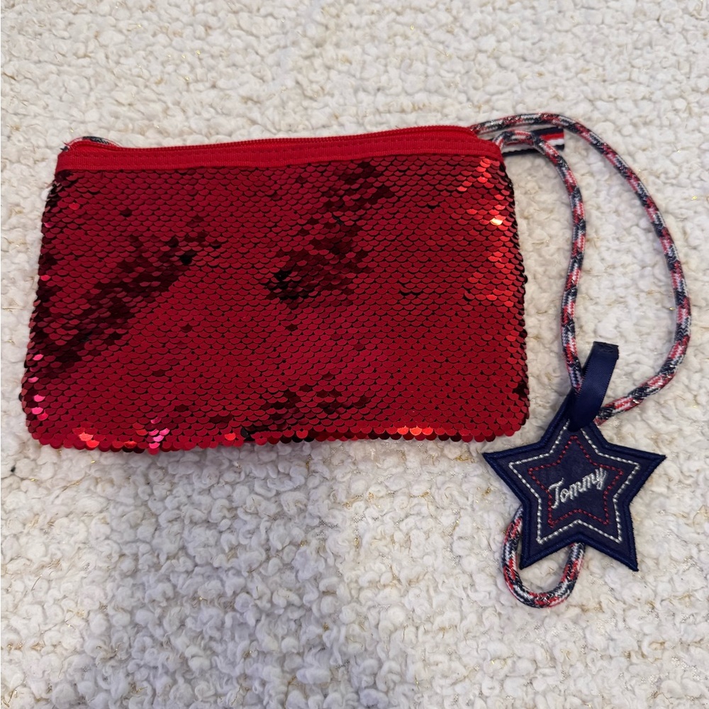 Tommy Red Sequin Purse